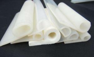 Quality Pure Extruded Silicone Rubber Profiles , Silicone Door Weatherstripping for sale