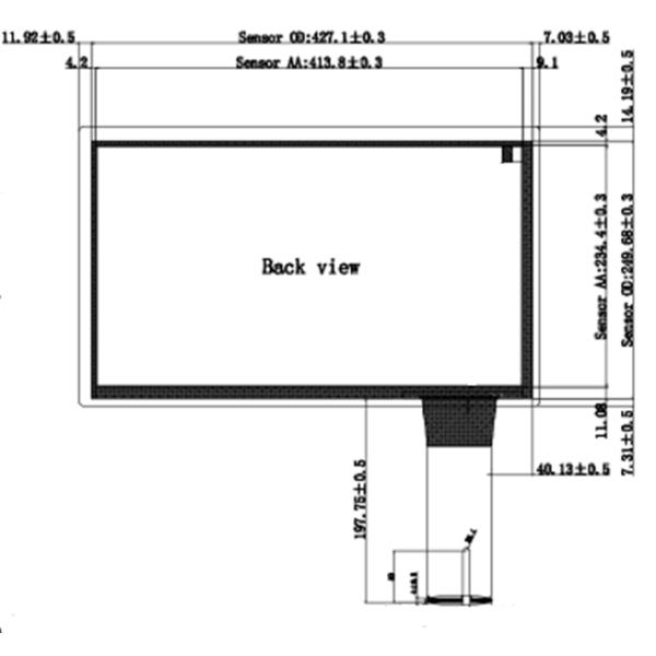 18.5" Waterproof Touch Panel with ILITEK or EETI Controller Board with COB type