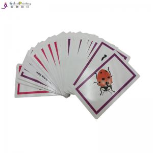 Quality Glossy Finishing Card Printing Services Toddler Playing Cards Custom Shape for sale