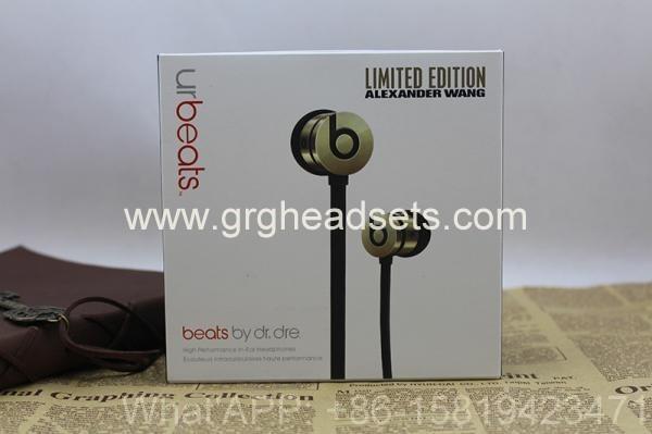 Buy Beats Alexander Wang gold urbeats Ear Phones  with 1:1 Original with Sseal Box Made in Chi at wholesale prices