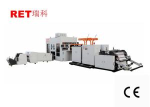 AC Motor Driven Non Woven Zipper Bag Making Machine With LCD Touch Screen