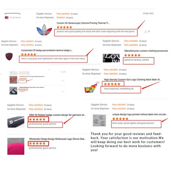 Customized High Quality Clothing Transfer Label Thermal Transfer Label Printing logo Wholesale