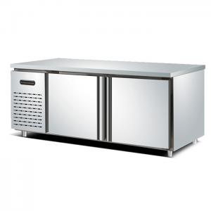 China 2 Door 1.8m Commercial Stainless Steel Refrigerator Freezer on sale