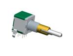 Rotary encoder EC11 double metal shaft 15 pulse incremental rotary encoder for