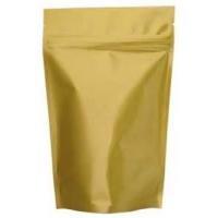 China Gold Aluminum Foil Food Vacuum Seal Bags Self Stand Pouch High Barrier For Dried Food on sale