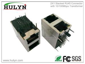 Quality RJ45 with transformer RJ45 JACK Stacked for sale