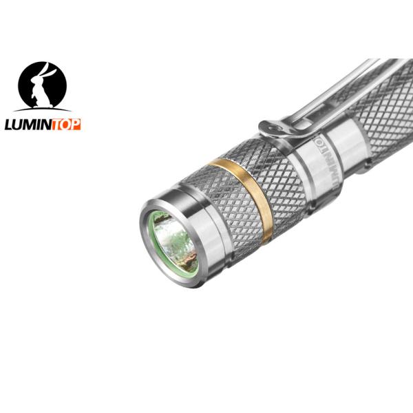 Portable Lumintop Tool Aaa Mini LED Flashlight , Everyday LED Torch With Steel Clip