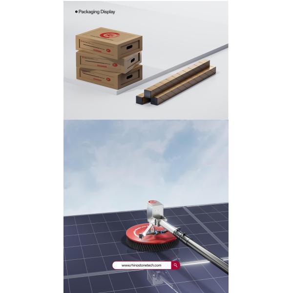 Telescopic Pole Solar Panel Washing Equipment Long Handled Brush For Cleaning Solar Panels