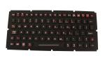 IP67 Dynamic Sealed Silicone Industrial Keyboard For Ruggedized Computer /