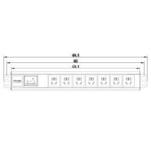 PDU Power Distribution Unit Socket System With Multi Function