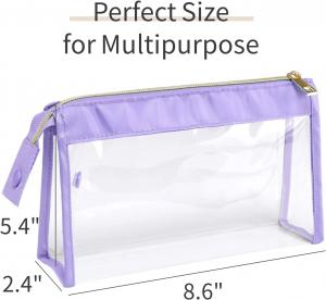 China Clear  Waterproof TSA Approved Toiletry Bag for Travel, Durable Clear Travel Bags for Toiletries on sale
