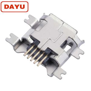Quality SMT 5 Pin Usb Mini B Female Connector With Mini USB Micro Socket for sale