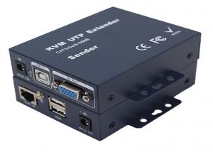 China FCC Approved 100M VGA Extender Over CAT5 With Audio KVM Adaptive on sale