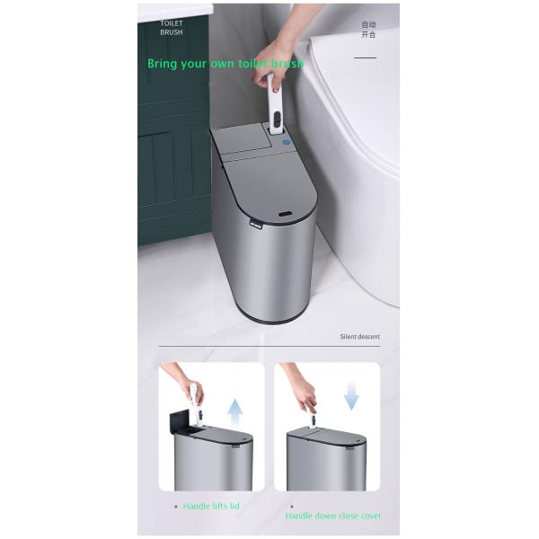 Hot Sale Rectangular Trash Can Smart Compact Smart Trash Can