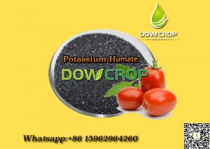 China DOWCROP HOT SALE  POTASSIUMHUMATE FLAKES HIAH QUALITY 100% COMPLETELY WATER SOLUBLE  ORGANIC  FERTILIZER   BLACK FLAKES on sale