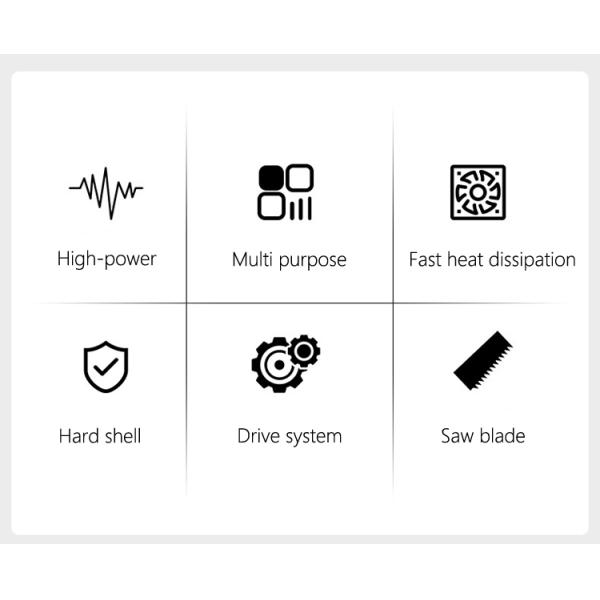 Reciprocating saw plug-in electric metal saw 220V sabre saw woodworking portable cutting machine