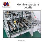 Semi Automatic Folder Gluer Machine with Computerized Pasting and Folding