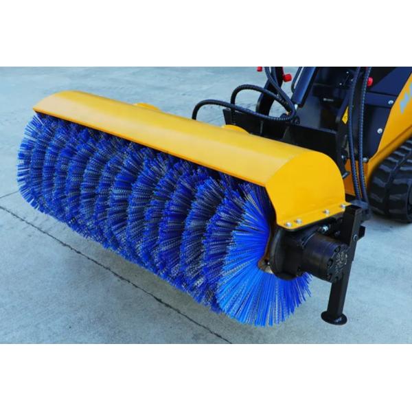Skid Steer Loader Rotary Broom Sweeper Crawler Practical Backward Sweeper