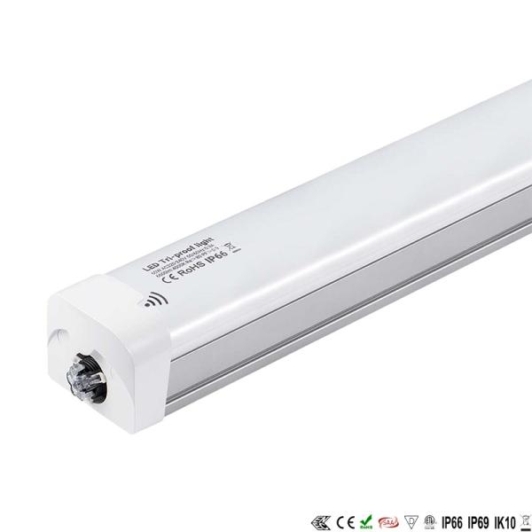 Buy IP66 IK10 4ft LED Tri Proof Light With Motion Dection Function at wholesale prices
