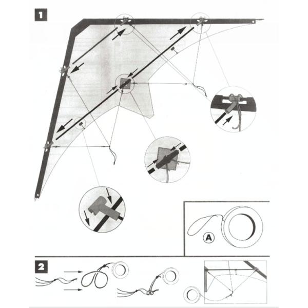 SGS OEM ODM 6bft Swing Stunt Kite Flying Ripstop Polyester Material
