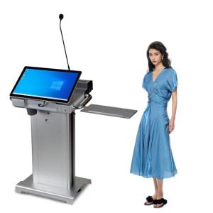 Quality Multi Language Multimedia Podium Lectern Foldable Smart Lectern for sale