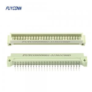 China 2 Rows 50 Pin Male Connector 2.54mm Pitch , PCB DIN41612 Connector on sale