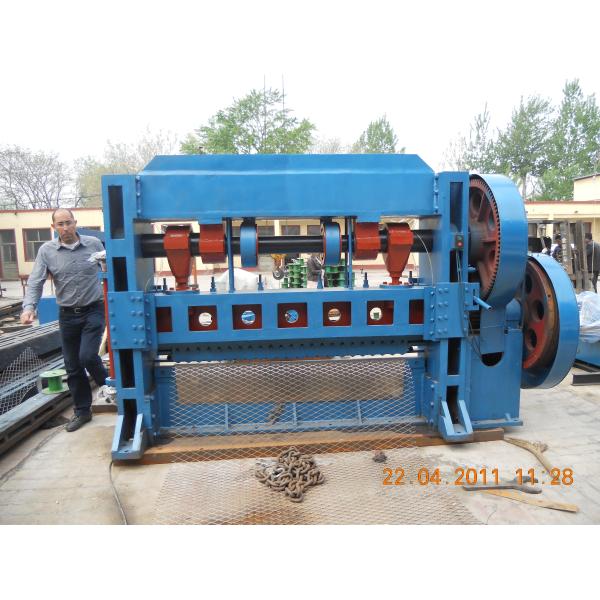 Heavy Duty 63 t Diamond Type Expanded Metal Mesh Machine For Filter Mesh