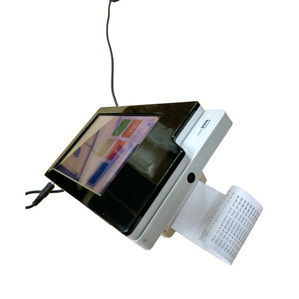 7" Smart Touch Screen Kiosk , Card Reader And Camera For Payment