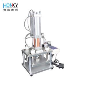 China Automatic Capping Machine with 400 PCS/minute Speed Electric and Air Driven 0.5-0.7Mpa Air Range for Perfume Vials on sale