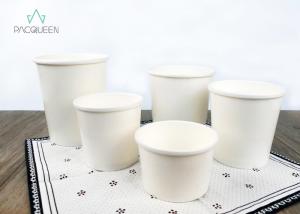 Quality Water Resistant Biodegradable Takeaway Containers Soup Cups With Paper Vent Lids for sale