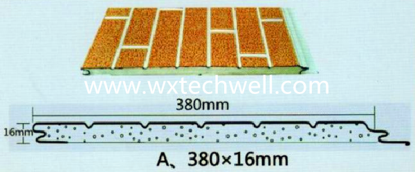 16 x 380mm PU Foam Insulated Exterior Decorative Wall Panel Roll Forming Machine