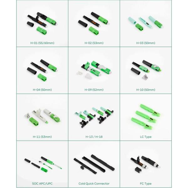 SC UPC Fast Connectors Fiber Optic Quick Assembly simplex LSZH