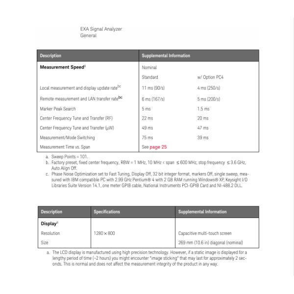 Keysight N9010B EXA Signal Analyzer 10 Hz to 44 GHz with PathWave X-Series Software for Fast and Flexible Measurements