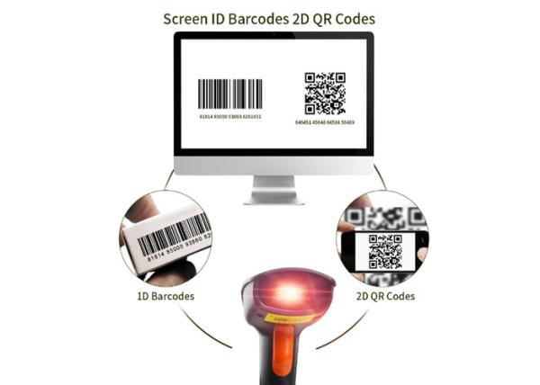 Buy Handheld Laser Barcode Reader With Automatic Scanning Barcode Plug & Play Design at wholesale prices