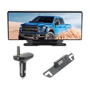 12 Inch Screen RV Wireless Backup Camera Mirror System With Dashcam