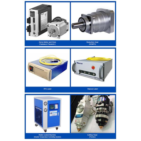 High Efficiency CNC Laser Steel Cutting Machine , 1000W 1500 X 6000mm Industrial Laser Cutter