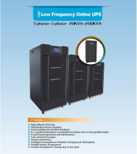 China Low Frequency Three Phase Online Ups , Online Double Conversion Ups With LCD Display on sale