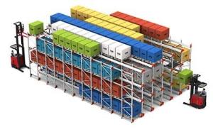 Quality Pallet Runner Automated Warehouse Racking System Radio Drive In Shuttle Rack System for sale
