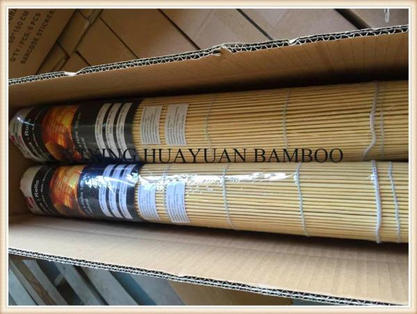 Children Printed Bamboo Blinds , Bamboo Roll Up Window Blind Hotel Use