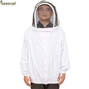 China S-2XL Zippered Hood Beekeepers Protective Clothing Economic Bee Jacket on sale