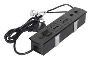 China Multimedia Aluminum Alloy Panel Screen Desktop Electrical Outlet , All - In - One Tabletop Solution on sale