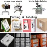 Thermal Paper Roll Rewinding Printing and Labeling Machine with ZEBRA ZE511