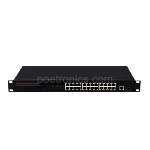 Quality Web Smart Network Switch 1+24 port (Gigabit Combo &amp; 10/100M RJ45) 6.8Gbps Bandwidth for sale