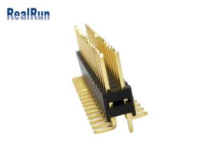 Quality PA6T GF Pin Header Connector LCP PBT Dual Row H5.0 Vertical SMT For LCM LED for sale