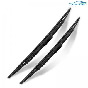 Quality Soft Bone Iron Frame Rubber Windshield Wiper Blades 17 Inch 0.8 0.9mm Thick for sale