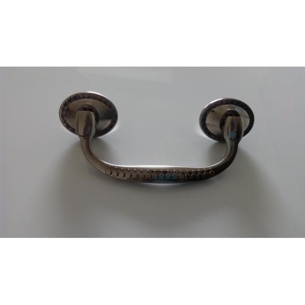 Bronze Color H044 Zamak Coffin Handles Metal Coffin Handles Size 1×9 Cm French Design