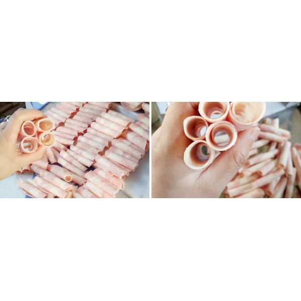 Mutton beef pork cut machine Commercial frozen meat slicer strip roll machine for hot pot Tempreture -5ºC∼35ºC