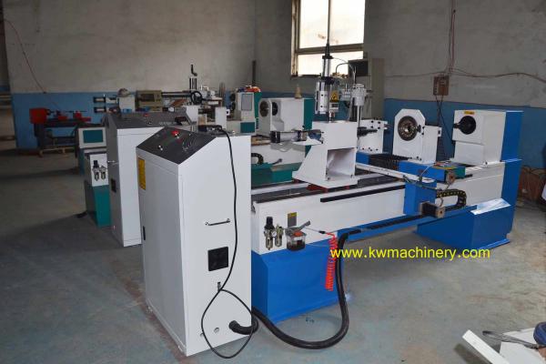 Buy CNC wood turning machine DSP control easy to use CNC wood Lathe at wholesale prices
