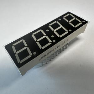 Quality 0.39&quot; 4 Digit 7 Segment Yellow Common Cathode for Temperature Humidity Indicator for sale