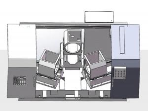 Multi Hole Multi Spindle Tapping Machine Swing Angle Three Sided